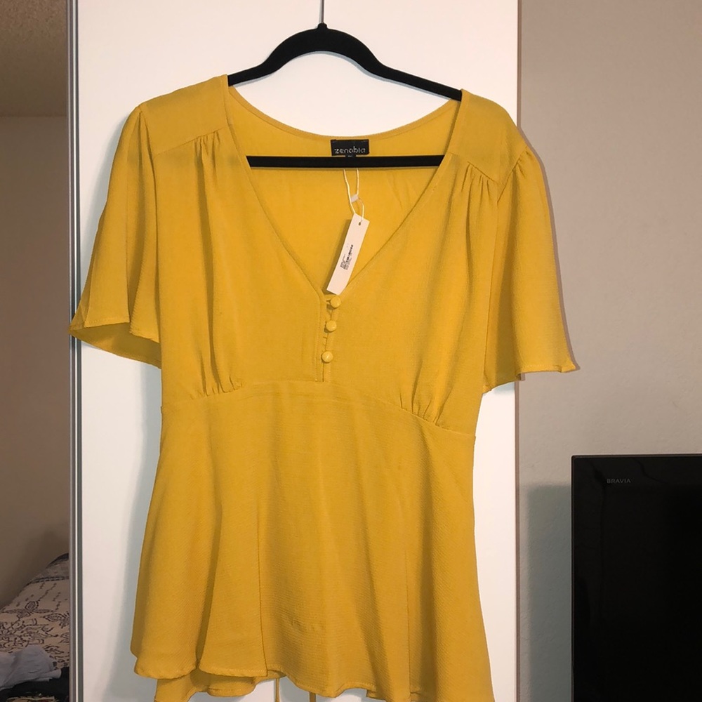 Yellow blouse